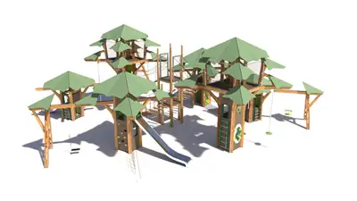 CANOPY DESIGN : ARBRES CANOPÉES PLAYTREE FOREST XXL, ref PC-SML-SLSWBRRT-XXL